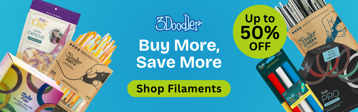 Up to 50% off on filaments