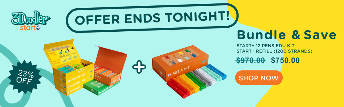 Promotional banner for 3Doodler Start bundle - 23% OFF
