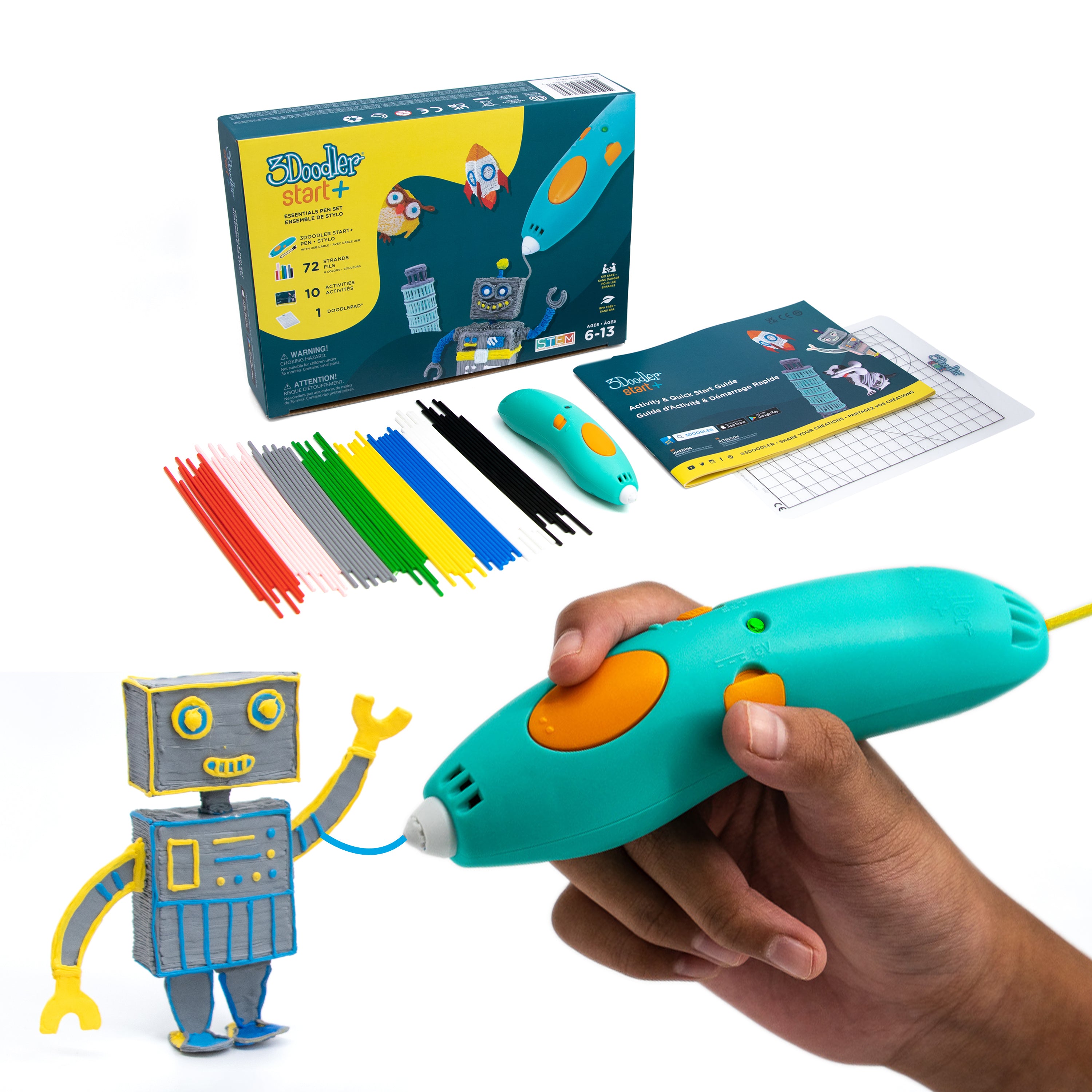 3Doodler Start+ Essentials 3D Printing Pen Set - Main Image