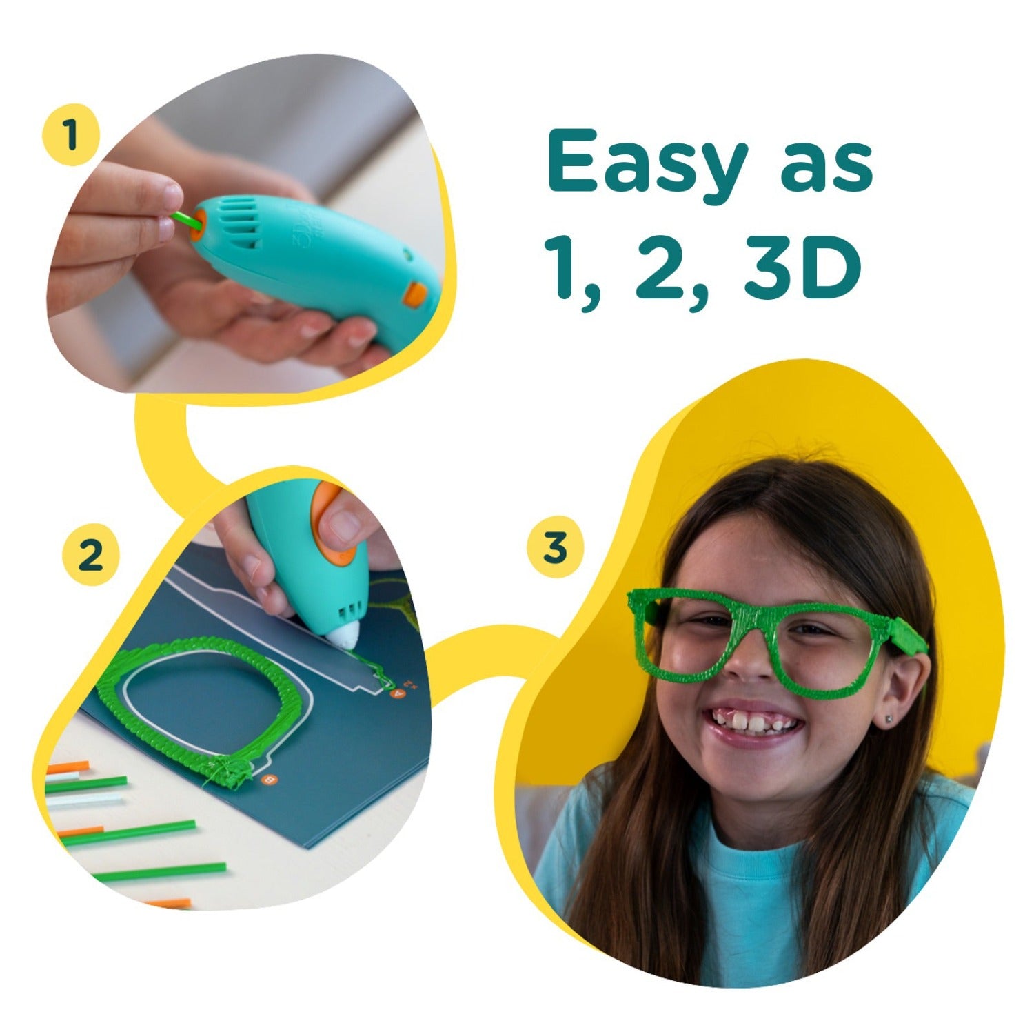 3Doodler Start Essentials 3D Printing Pen Set - (1 x Start 3D Pens) Ag —  Robotix Education