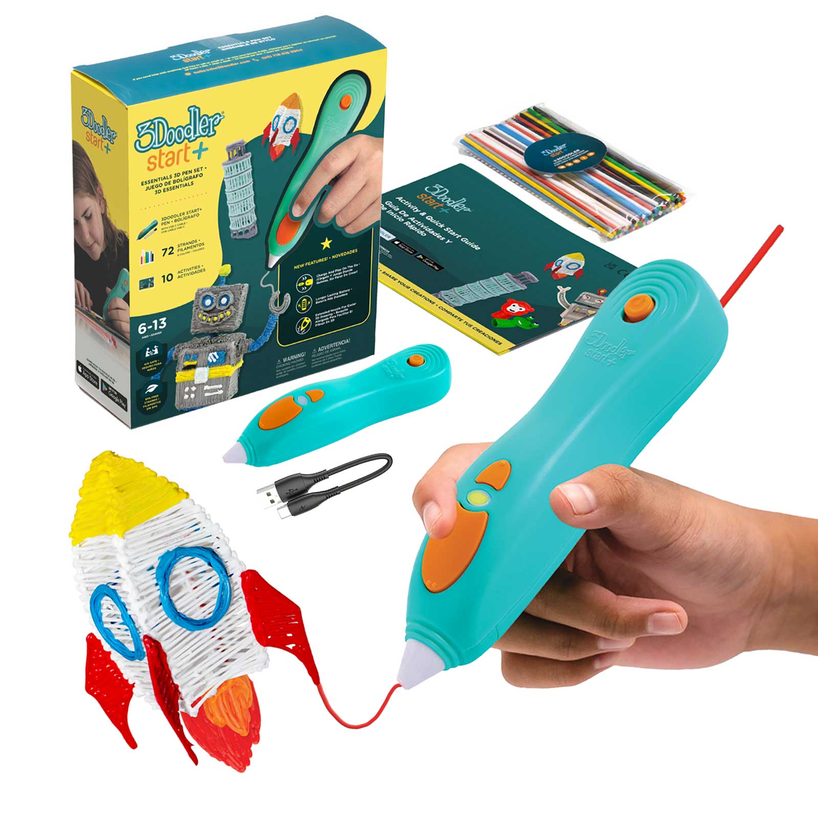 3Doodler Start+ Essentials 3D Printing Pen Set