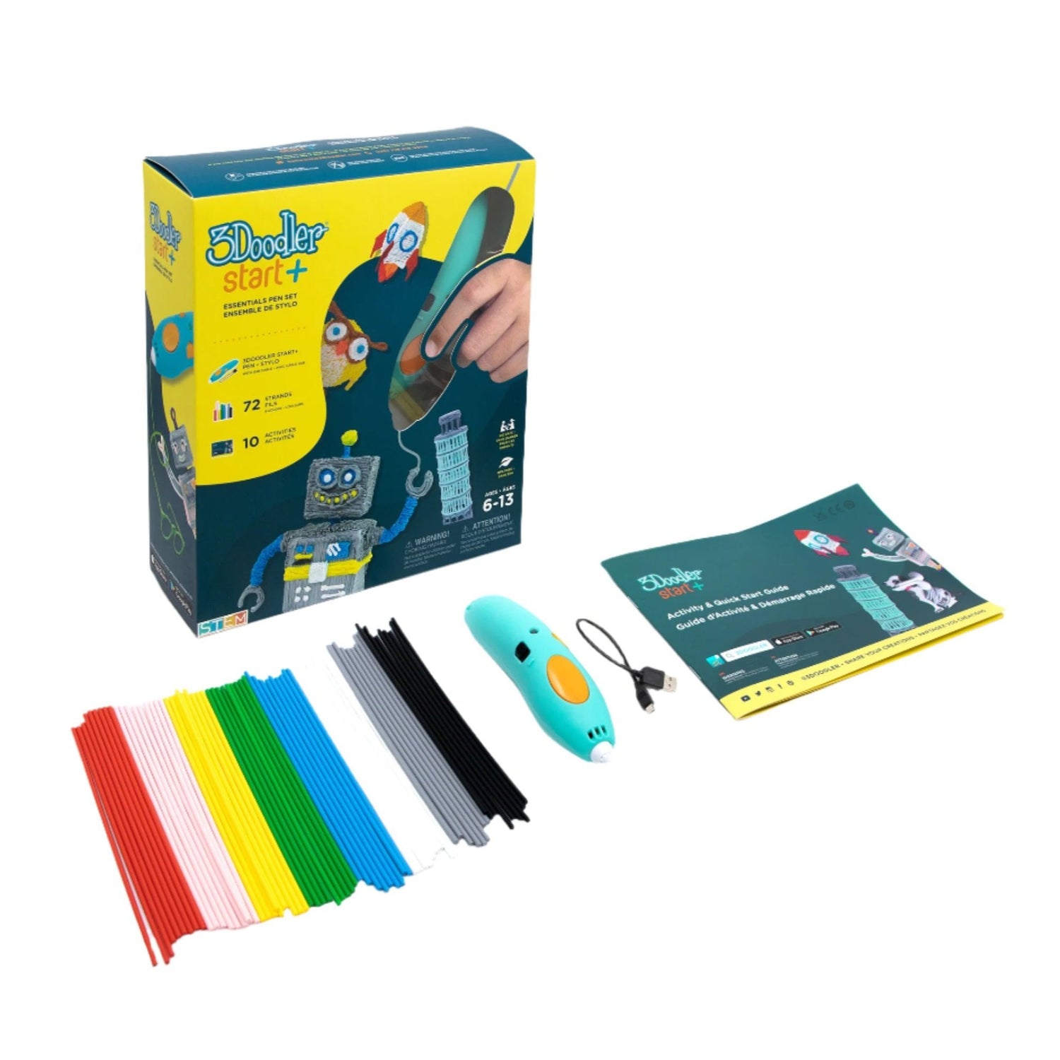 3Doodler Start+ Essentials 3D Printing Pen Set - Start Pens