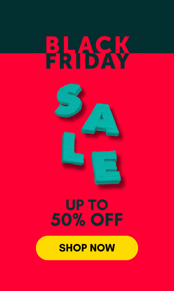 Black Friday - up to 50% OFF