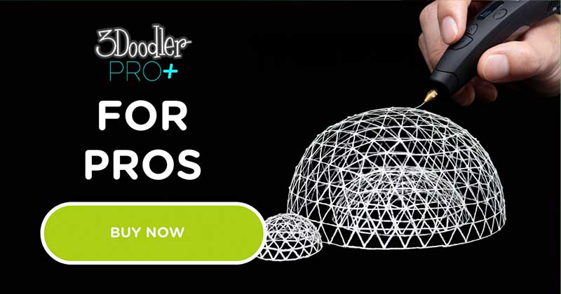 Create+3 Doodler 3D Essentials Printing Pen Set - Onyx Black - Oomipood